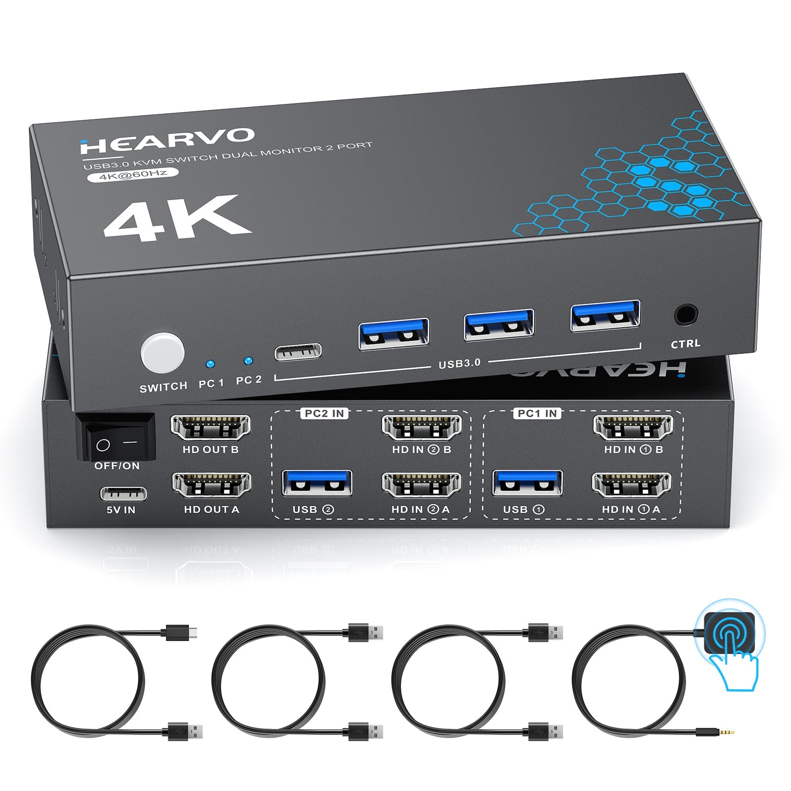STEETEK store dual-monitor S7232H2 HDMI KVM product